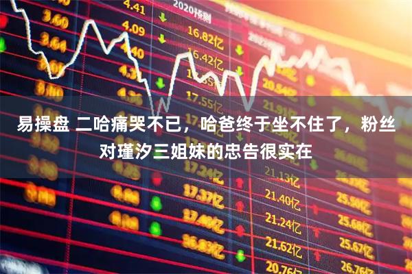 易操盘 二哈痛哭不已，哈爸终于坐不住了，粉丝对瑾汐三姐妹的忠告很实在